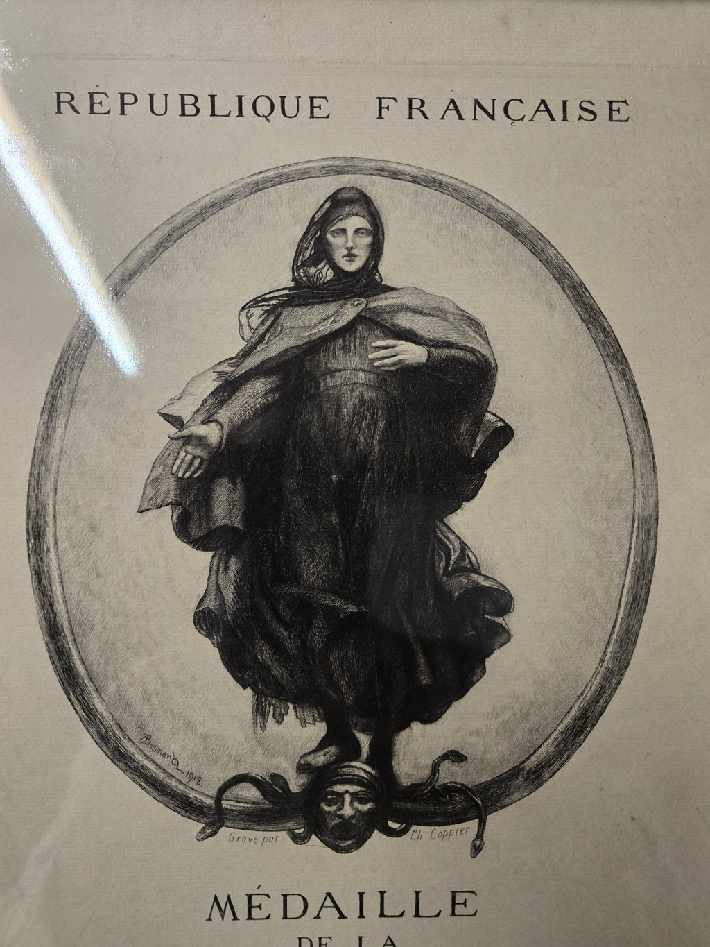 Medaille De La Reconnaissance Francaise. 1919