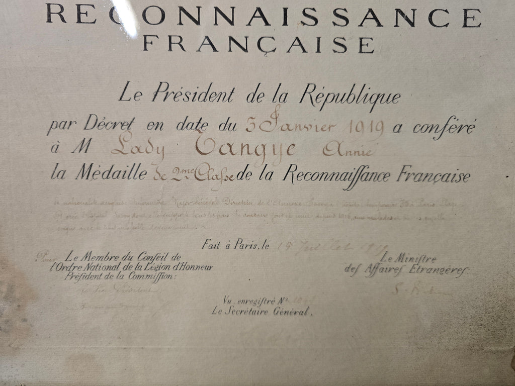 Medaille De La Reconnaissance Francaise. 1919