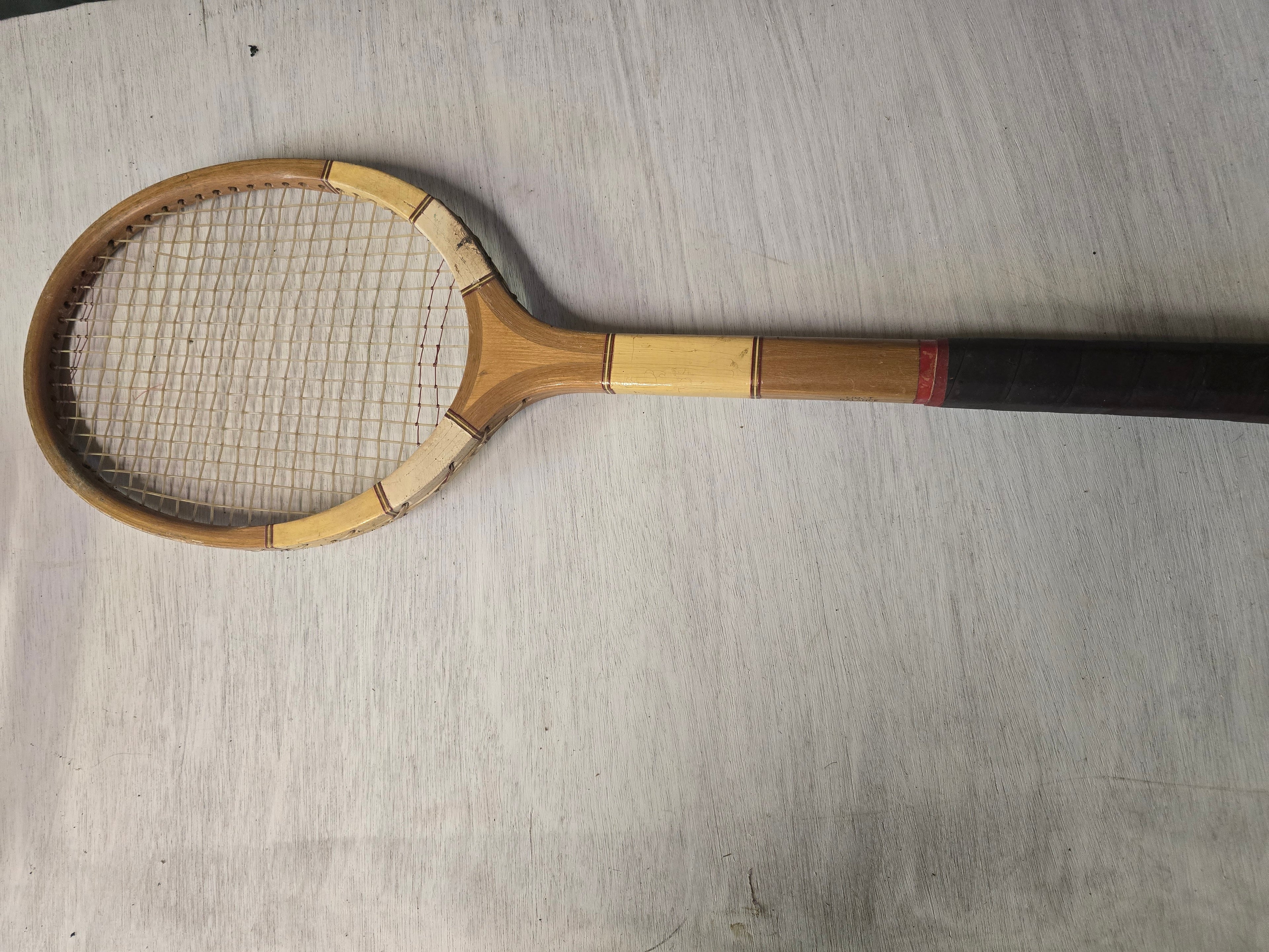 Vintage tennis racket 1900